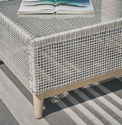 Seton Creek Outdoor Coffee Table - Dark Gray Coffee Table modern furniture Contempo Furniture