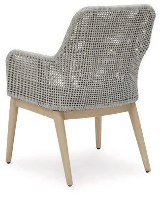 Seton Creek Outdoor Dining Arm Chair (Set of 2) - Dark Gray Chair Set modern furniture Contempo Furniture