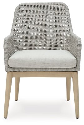 Seton Creek Outdoor Dining Arm Chair (Set of 2) - Dark Gray Chair Set modern furniture Contempo Furniture