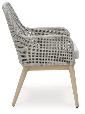 Seton Creek Outdoor Dining Arm Chair (Set of 2) - Dark Gray Chair Set modern furniture Contempo Furniture