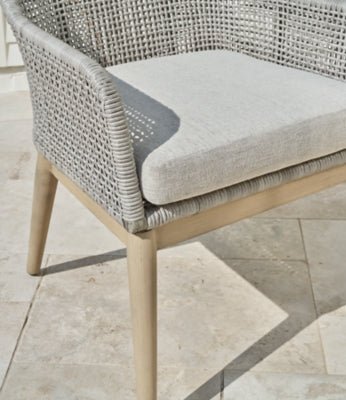 Seton Creek Outdoor Dining Arm Chair (Set of 2) - Dark Gray Chair Set modern furniture Contempo Furniture