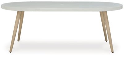 Seton Creek Outdoor Dining Table - White Dining Table modern furniture Contempo Furniture