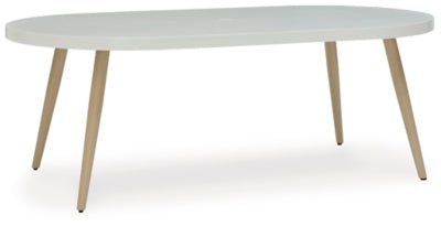 Seton Creek Outdoor Dining Table - White Dining Table modern furniture Contempo Furniture