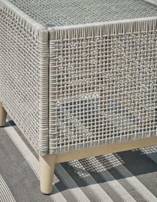 Seton Creek Outdoor End Table - Dark Gray End Table modern furniture Contempo Furniture