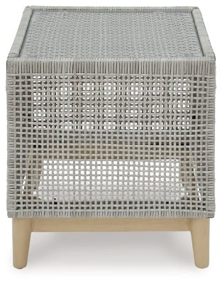 Seton Creek Outdoor End Table - Dark Gray End Table modern furniture Contempo Furniture