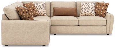 Seyler 3 - Piece Sectional - Beige Stationary Sectional modern furniture Contempo Furniture