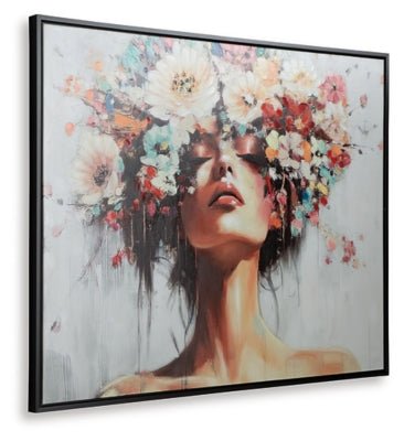 Shadwick Wall Art - White Canvas Art modern furniture Contempo Furniture