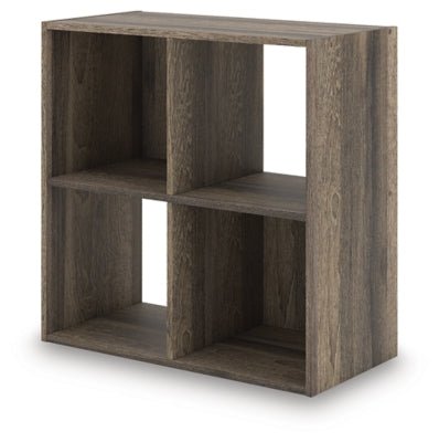 Shallifer Four Cube Organizer - Dark Brown Cube Organizers modern furniture Contempo Furniture