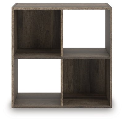 Shallifer Four Cube Organizer - Dark Brown Cube Organizers modern furniture Contempo Furniture
