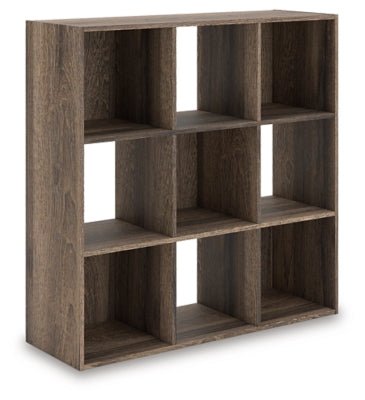 Shallifer Nine Cube Organizer - Dark Brown Cube Organizers modern furniture Contempo Furniture