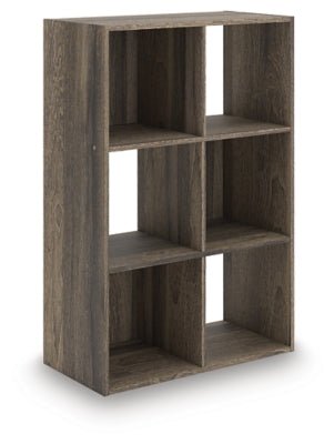 Shallifer Six Cube Organizer - Dark Brown Cube Organizers modern furniture Contempo Furniture
