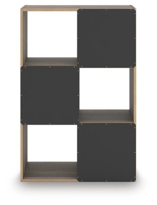 Shallifer Six Cube Organizer - Dark Brown Cube Organizers modern furniture Contempo Furniture