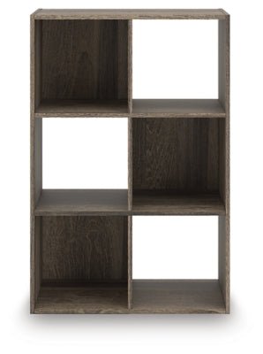 Shallifer Six Cube Organizer - Dark Brown Cube Organizers modern furniture Contempo Furniture