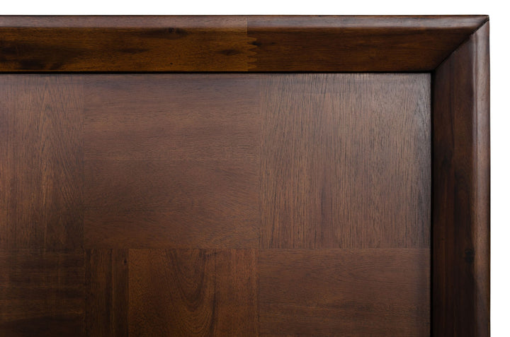 Shane - Modern Acacia  and  Brass Bed