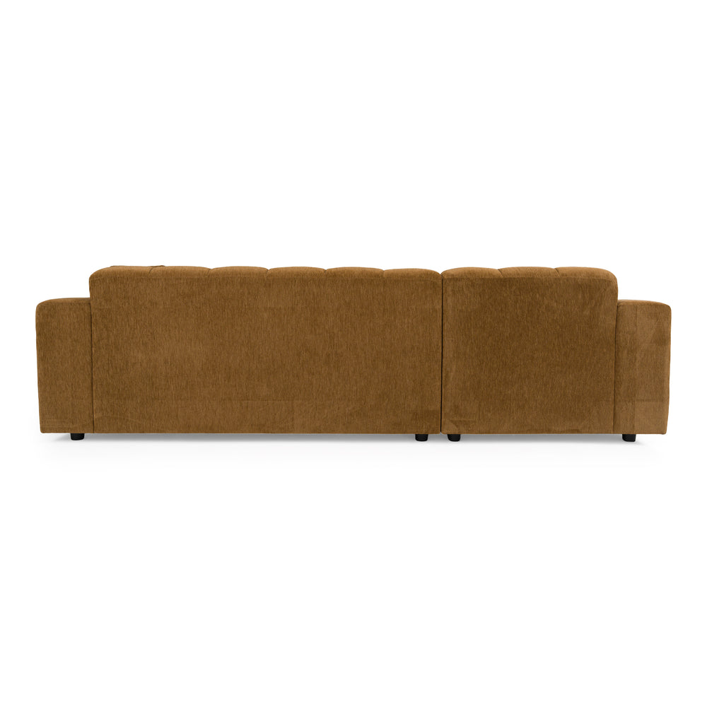 Shapiro - Modern Brown Fabric Sectional Sofa w/ Left Facing Chaise - View 7