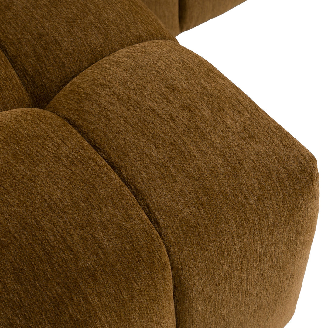 Shapiro - Modern Brown Fabric Sectional Sofa w/ Left Facing Chaise