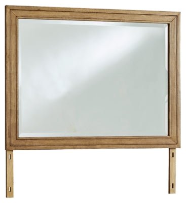 Sharlance Bedroom Mirror - Light Brown Mirror modern furniture Contempo Furniture