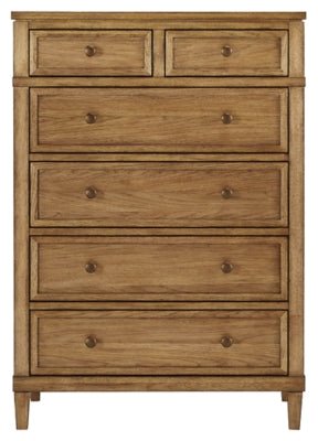Sharlance Chest of Drawers - Light Brown Accent Chest modern furniture Contempo Furniture