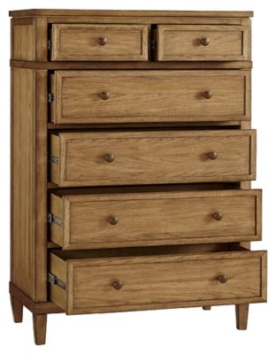 Sharlance Chest of Drawers - Light Brown Accent Chest modern furniture Contempo Furniture