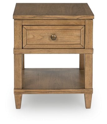 Sharlance End Table - Light Brown End Table modern furniture Contempo Furniture