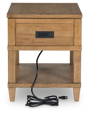 Sharlance End Table - Light Brown End Table modern furniture Contempo Furniture