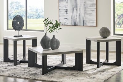 Sharstorm Table (Set of 3) - Dark Gray Table Set modern furniture Contempo Furniture