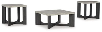 Sharstorm Table (Set of 3) - Dark Gray Table Set modern furniture Contempo Furniture