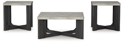 Sharstorm Table (Set of 3) - Dark Gray Table Set modern furniture Contempo Furniture