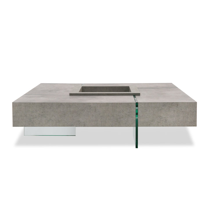 Shauna  Modern Faux Concrete Floating Coffee Table