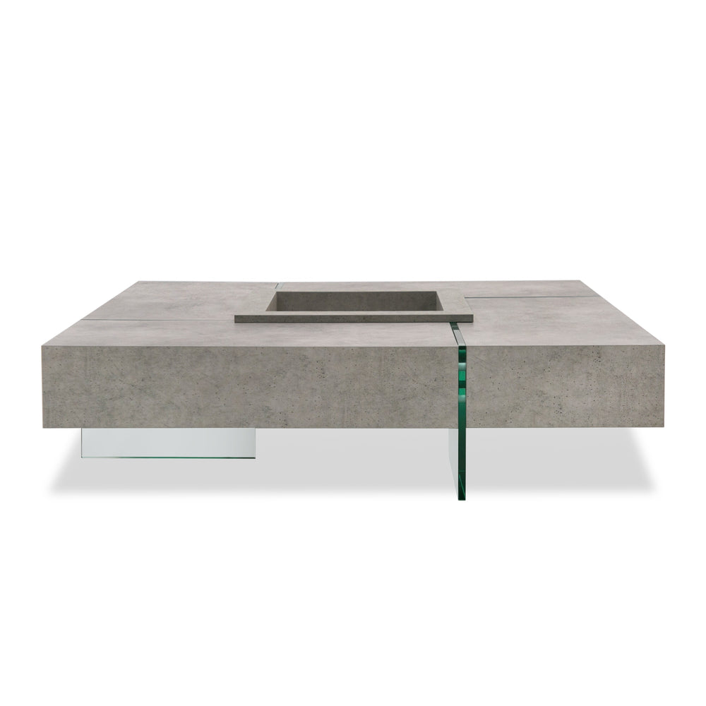 Shauna - Modern Faux Concrete Floating Coffee Table