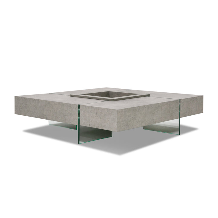 Shauna  Modern Faux Concrete Floating Coffee Table