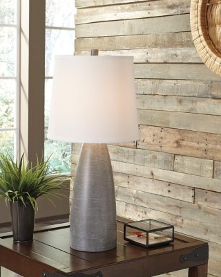 Shavontae Table Lamp (Set of 2) - Gray Table Lamp modern furniture Contempo Furniture
