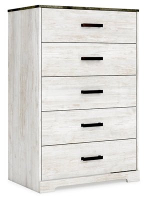 Shawburn Chest of Drawers - Light Brown Accent Chest modern furniture Contempo Furniture