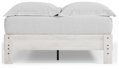 Shawburn Full Platform Bed - White Platform Bed modern furniture Contempo Furniture