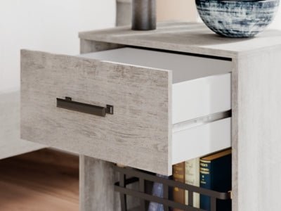 Shawburn Nightstand - Gray Accent Nightstand modern furniture Contempo Furniture