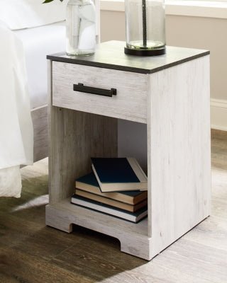 Shawburn Nightstand - White Accent Nightstand modern furniture Contempo Furniture