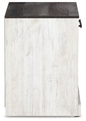 Shawburn Nightstand - White Accent Nightstand modern furniture Contempo Furniture
