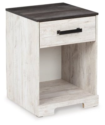 Shawburn Nightstand - White Accent Nightstand modern furniture Contempo Furniture