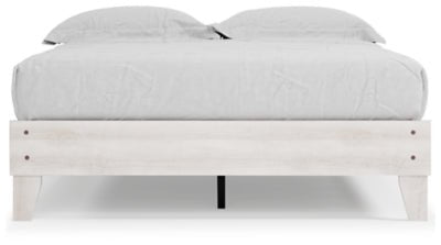 Shawburn Queen Platform Bed - White Platform Bed modern furniture Contempo Furniture