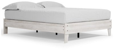Shawburn Queen Platform Bed - White Platform Bed modern furniture Contempo Furniture