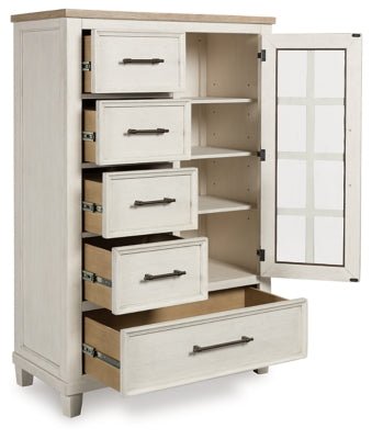 Shaybrock Door Chest - White Door Chest modern furniture Contempo Furniture