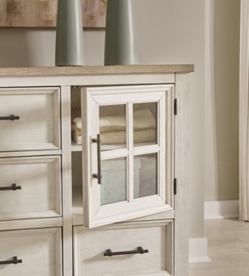 Shaybrock Dresser and Mirror - White Dresser & Mirror modern furniture Contempo Furniture