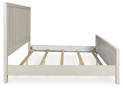 Shaybrock King Panel Bed - White Panel Bed modern furniture Contempo Furniture