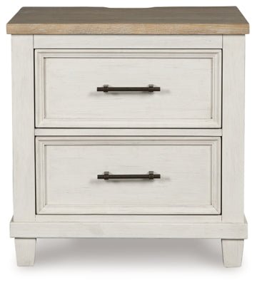 Shaybrock Nightstand - White Nightstand w/ Charging Station modern furniture Contempo Furniture