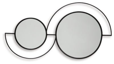 Shayham Accent Mirror - Black Accent Mirror modern furniture Contempo Furniture