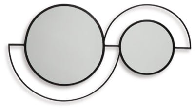 Shayham Accent Mirror - Black Accent Mirror modern furniture Contempo Furniture