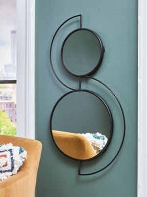 Shayham Accent Mirror - Black Accent Mirror modern furniture Contempo Furniture