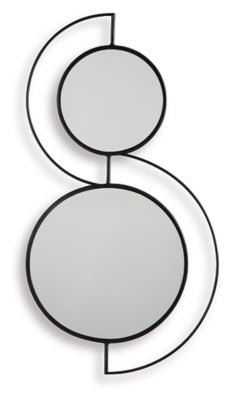 Shayham Accent Mirror - Black Accent Mirror modern furniture Contempo Furniture