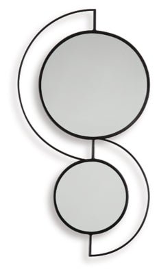 Shayham Accent Mirror - Black Accent Mirror modern furniture Contempo Furniture