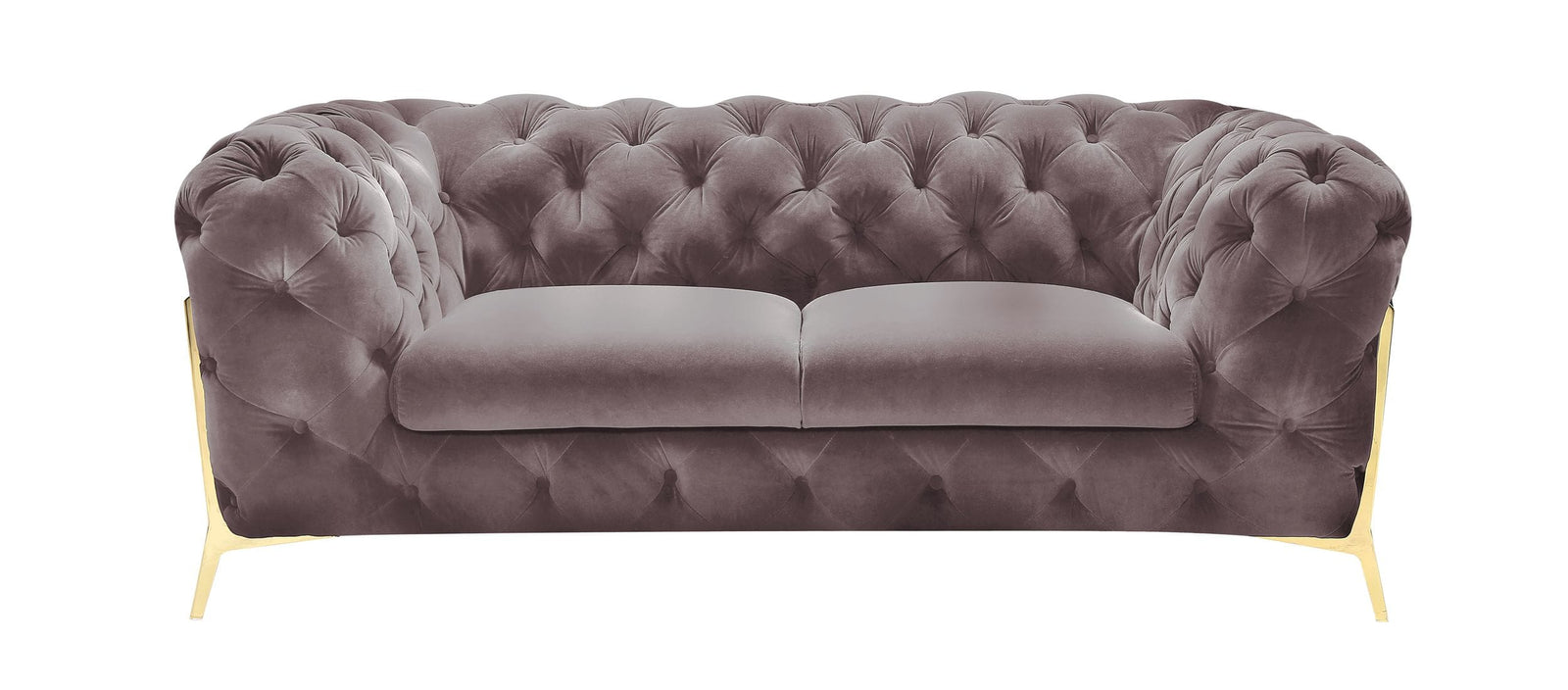 Sheila - Transitional Silver Fabric Loveseat